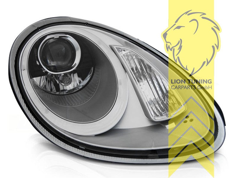 LT Set LED Halo XENON Projector Headlights Porsche Boxster 987 987.1 MK1 Cayman 04-09 FOR XENON