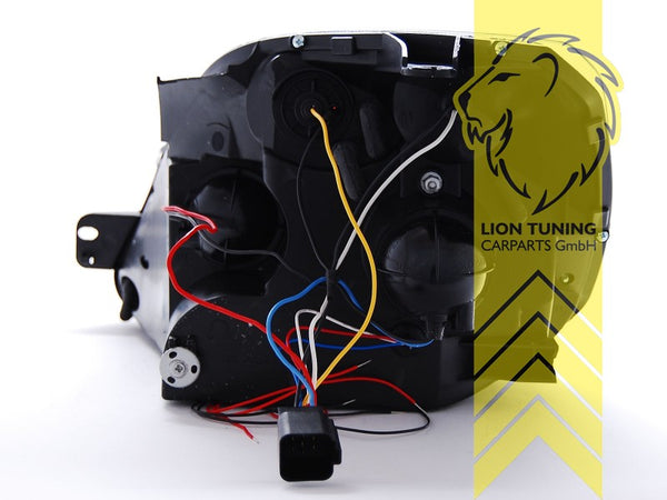 LT Pair LED DRL Halo Ring Angel Eye Headlights Ford Fiesta 6 JH1 JD3 MK6 03-07 LHD