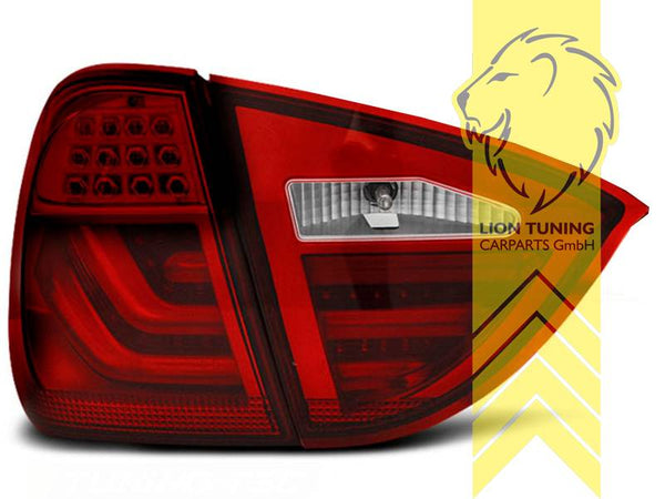 LT Pair LED Lightbar Rear Lights Tail Lamps BMW E91 3 Series Touring 05-08 red clear LHD