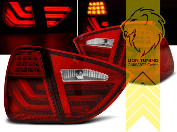 LT Pair LED Lightbar Rear Lights Tail Lamps BMW E91 3 Series Touring 05-08 red clear LHD