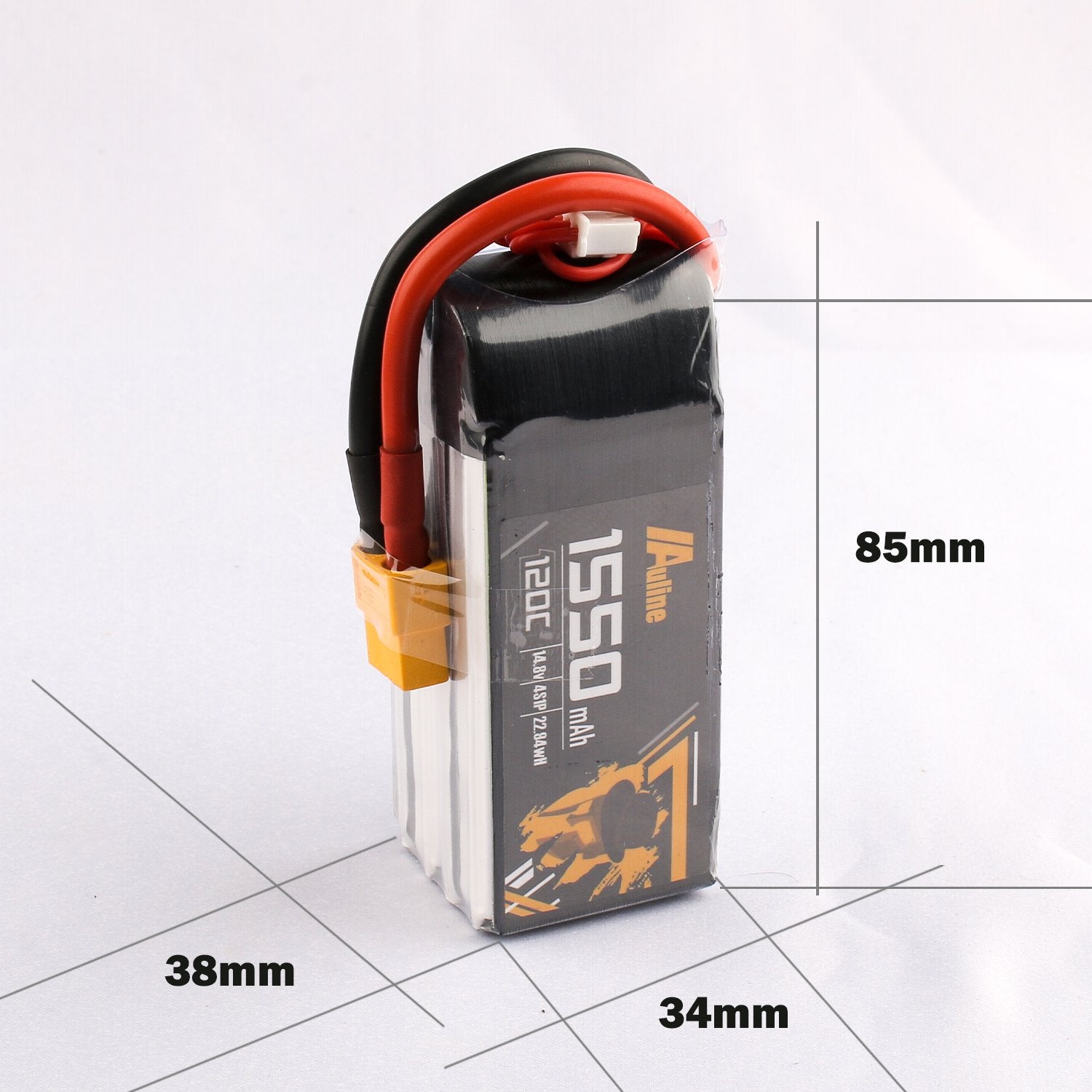 AuLine 1550mAh 4S 14.8V 120C XT60 Lipo Battery