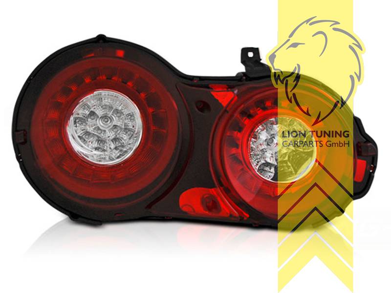 LT Pair LED Halo Ring Afterburner Lightbar Rear Lights Nissan Skyline GT-R R35 red 07-10 LHD