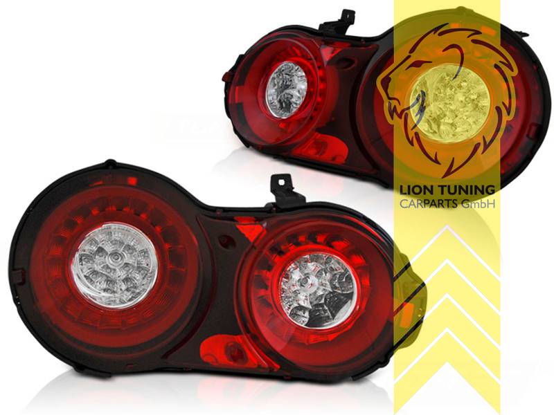 LT Pair LED Halo Ring Afterburner Lightbar Rear Lights Nissan Skyline GT-R R35 red 07-10 LHD