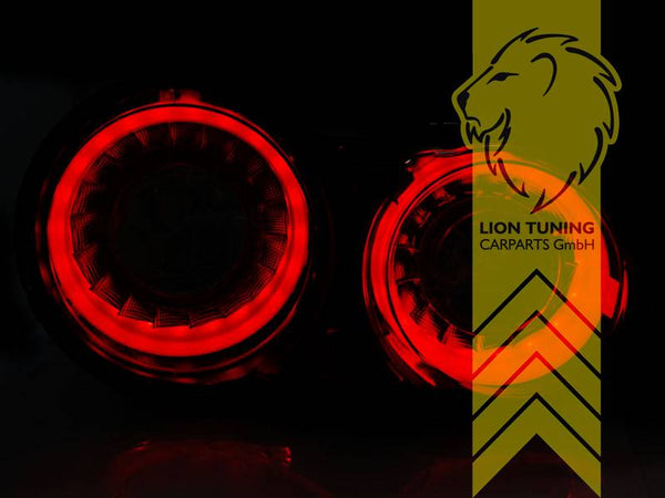 LT Pair LED Halo Ring Afterburner Lightbar Rear Lights Nissan Skyline GT-R R35 red 07-10 LHD