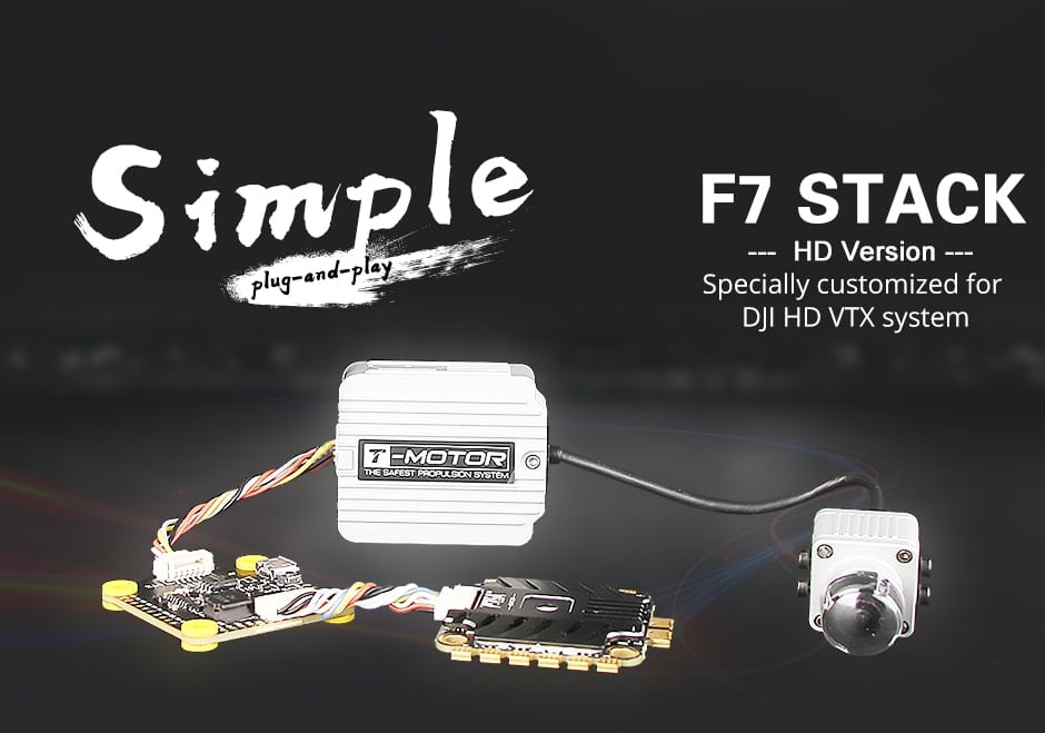 T-Motor F7 HD + F55A Pro II Stack for DJI FPV