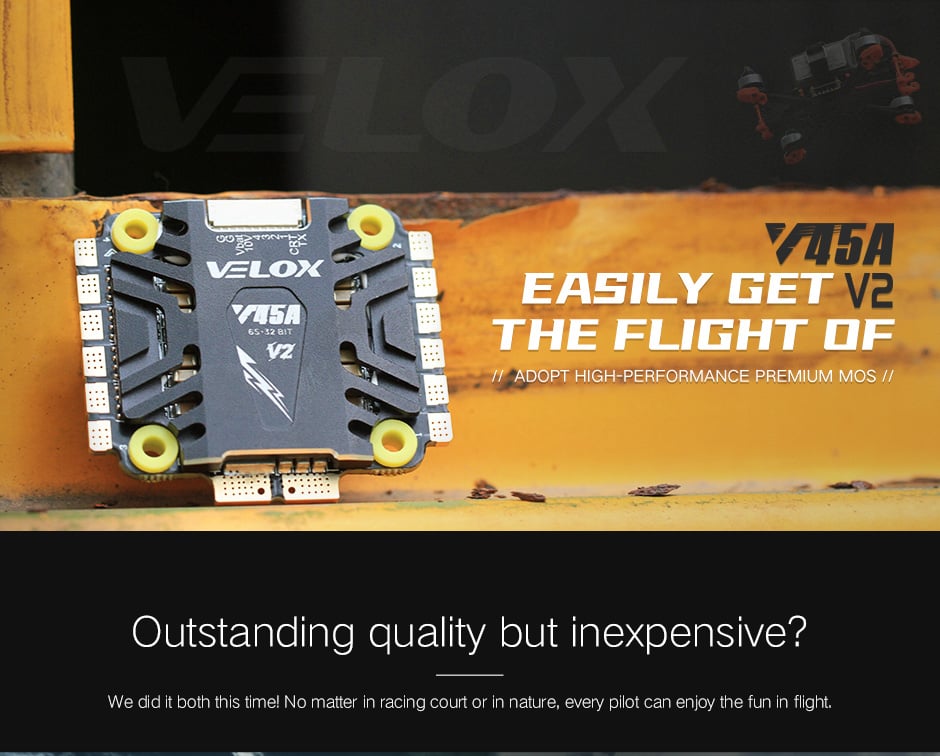 Tmotor Velox V45A V2 4in1 BLheli 32 ESC
