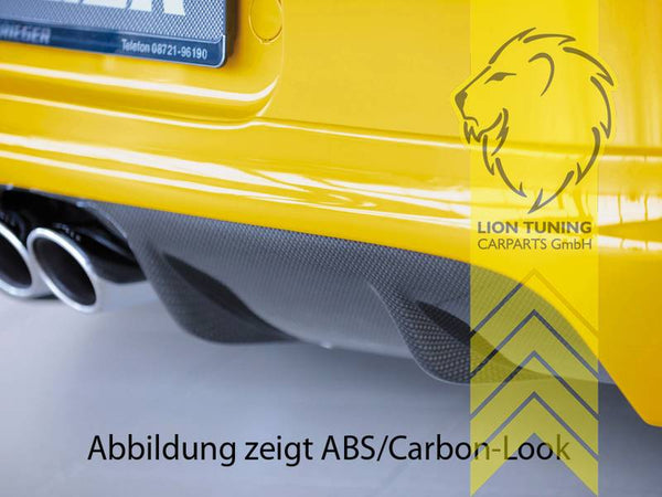 LT Rieger rear apron rear spoiler diffuser for Porsche Boxster Spyder 986 94-04 2 pipe center