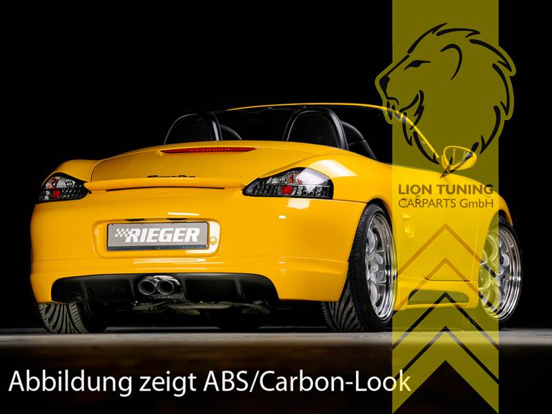 LT Rieger rear apron rear spoiler diffuser for Porsche Boxster Spyder 986 94-04 2 pipe center