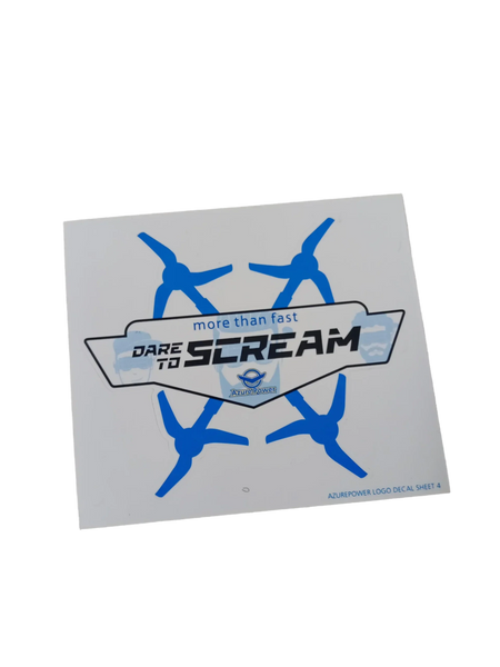 AzurePower Dare To Scream Sticker [New]