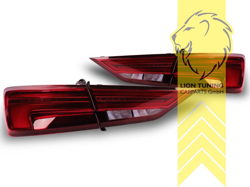 LT Pair Light Bar LED Lightbar taillights rear lights Audi A3 8V sedan facelift red 16-20 LHD