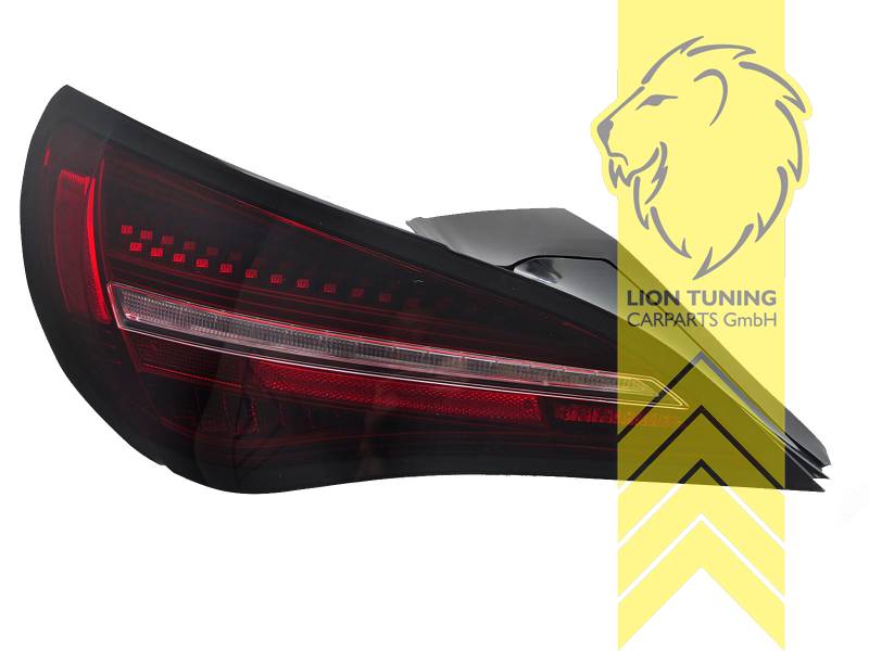 LT Pair LED taillights rear lights Mercedes Benz CLA C117 + Facelift 13-18 red black smoke LHD