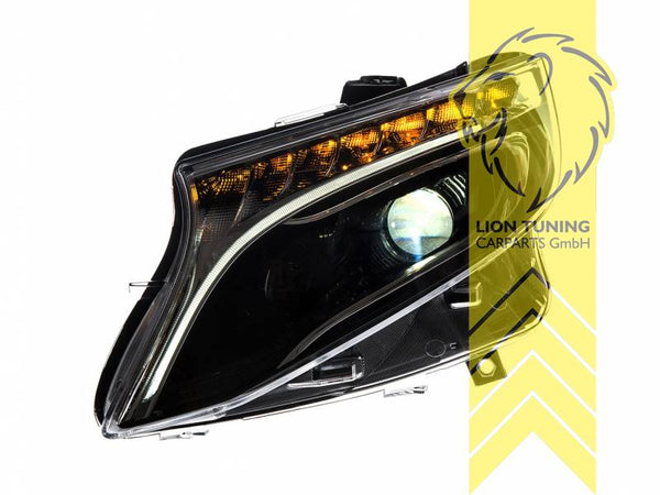 LT Pair LED DRL Lightbar Headlights Mercedes Benz V-Class W447 black LHD