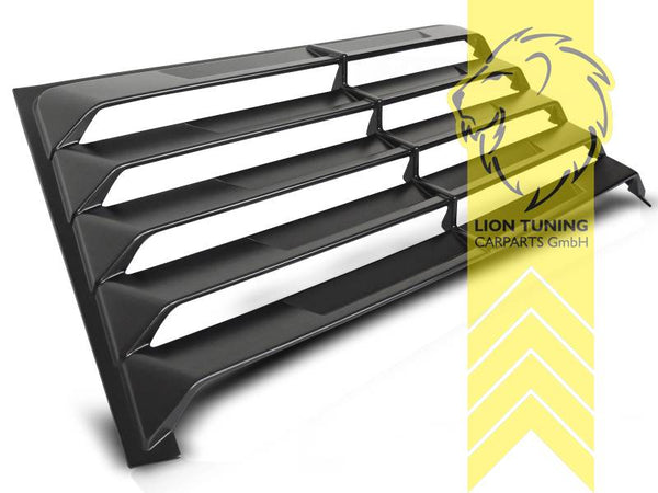 LT Rear Window Grille Cover Rear Louvers Cat Ladder for Mercedes Benz C-Class W201 190E Sedan 82-93 ABS Plastic Black ABS Plastic Black