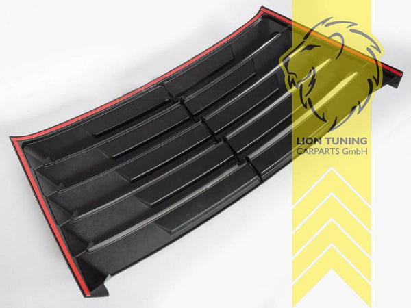 LT Rear Window Grille Cover Rear Louvers Cat Ladder for Mercedes Benz C-Class W201 190E Sedan 82-93 ABS Plastic Black ABS Plastic Black