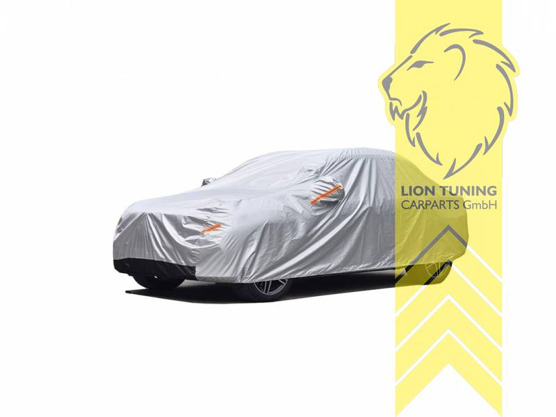 LT Professional Premium Deluxe Dealer Showroom Garage Storage Pro Car Cover Garage UV Resistant Waterproof Breathable PEVA Silver M Medium