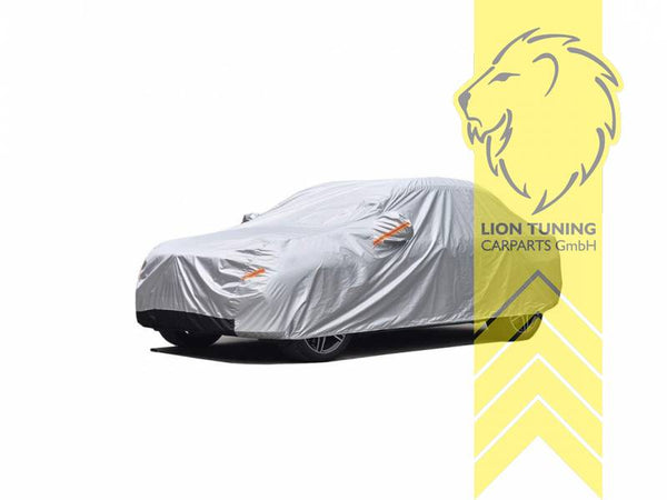 LT Professional Premium Deluxe Dealer Showroom Garage Storage Pro Car Cover Garage UV Resistant Waterproof Breathable PEVA Silver L Large