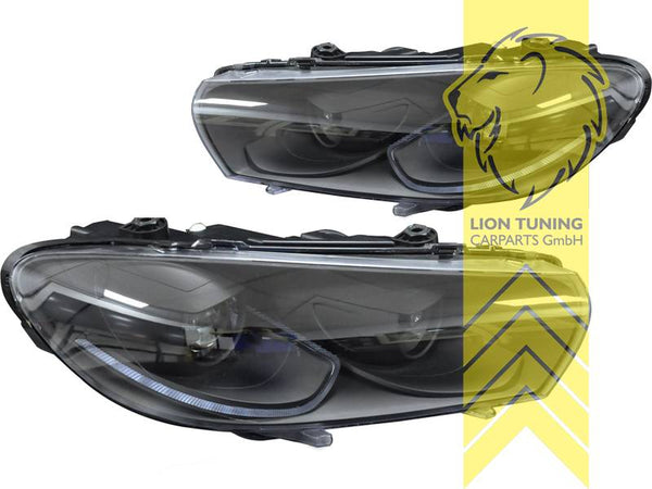 LT LED DRL Lightbar Headlights VW Scirocco 3 137 138 08-14 black (For OE Halogen models) LHD