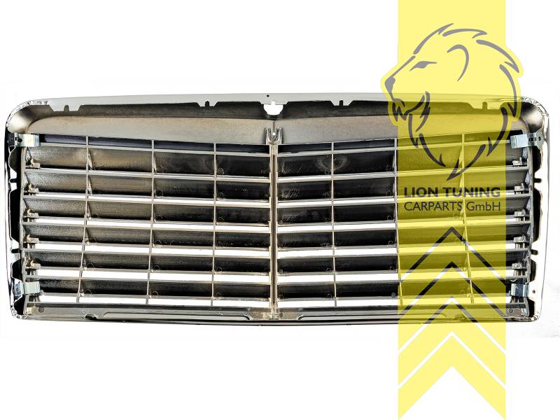 LT New ABS Black Radiator Grille Mercedes Benz S-Class W126 chrome black glossy 79-91