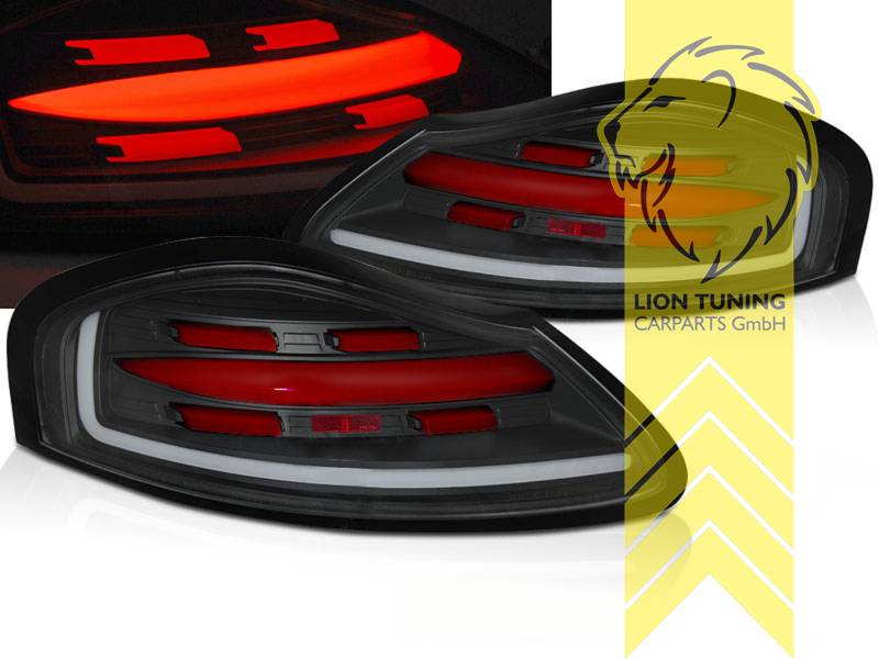 LT Pair LED DYNAMIC Lightbar Rear Tail Lights Porsche Boxster 986 Spyder red smoke 96-04 LHD