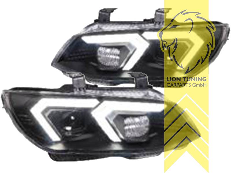 LT LED DRL Halo Headlights BMW 3 Series E92 Coupe E93 Cabrio for Xenon black LHD