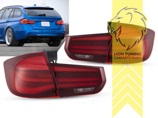 LT Pair LED Lightbar Rear Lights Tail BMW 3 Series F31 Touring 12-15 red LHD
