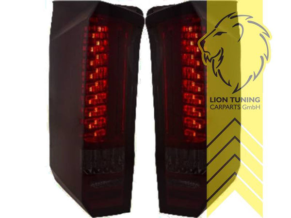 LT Pair LED Lightbar Rear Tail Lamps VW Crafter SY SZ black 16-24 LHD