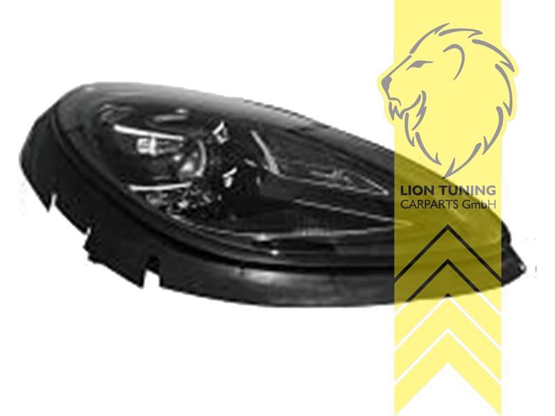 LT Pair LED DRL Halo Lightbar Headlights Porsche Macan 95B in facelift look 18-21 black LHD