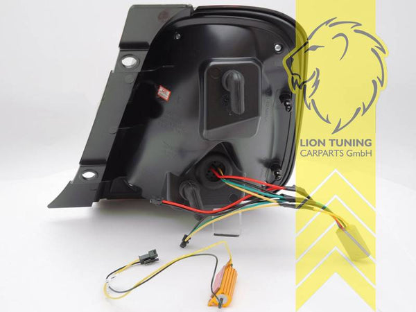 LT Pair LED Lightbar DRL Rear Lights Fiat 500 white chrome 312 16-20