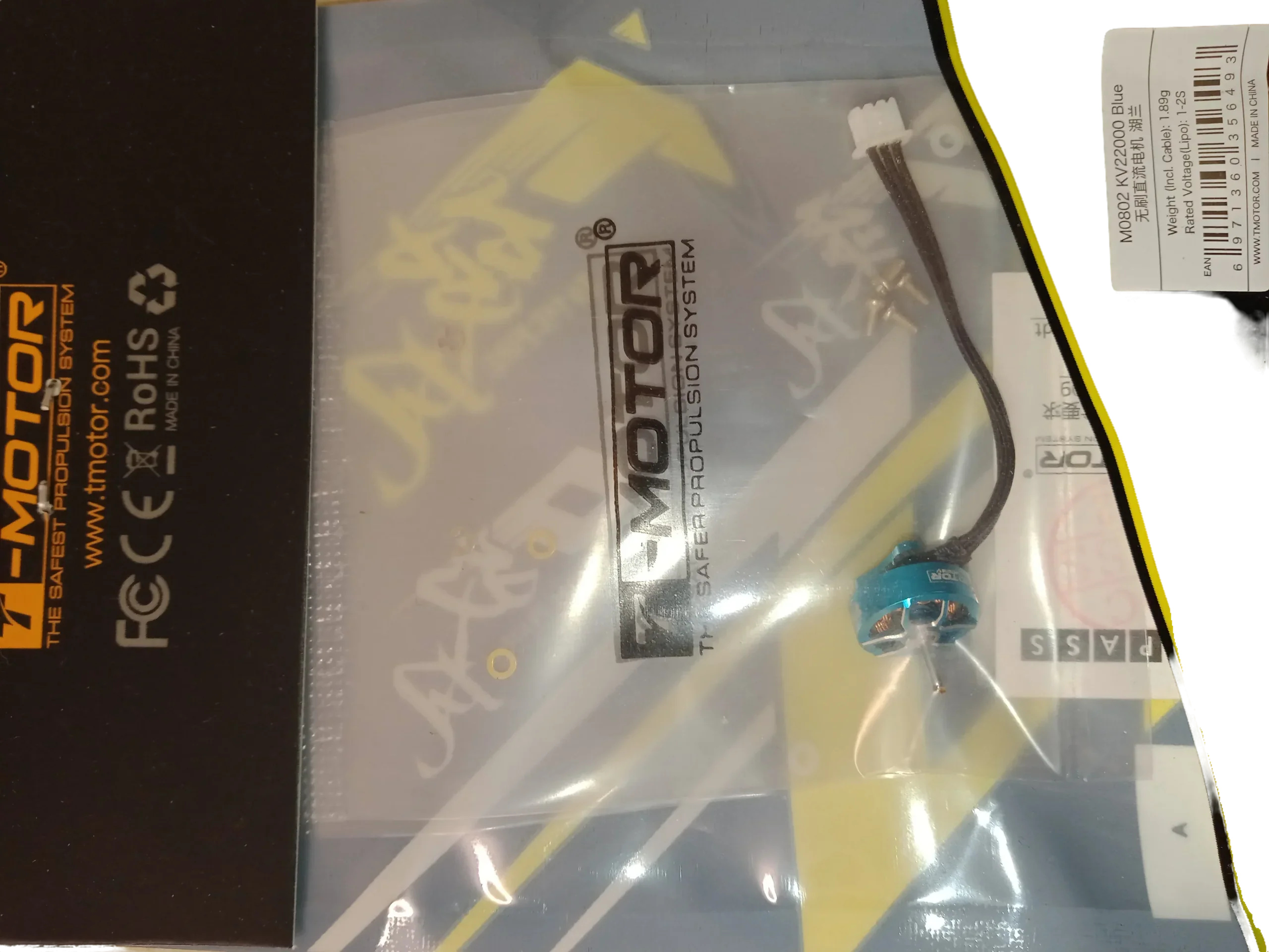 T motor m0802 kv22000 blue [New]