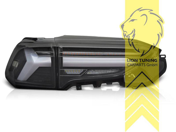 LT Pair LED DRL Dynamic Sequential Lightbar REAR LIGHTS Tail Lamps Toyota RAV4 A5 H5 black LHD