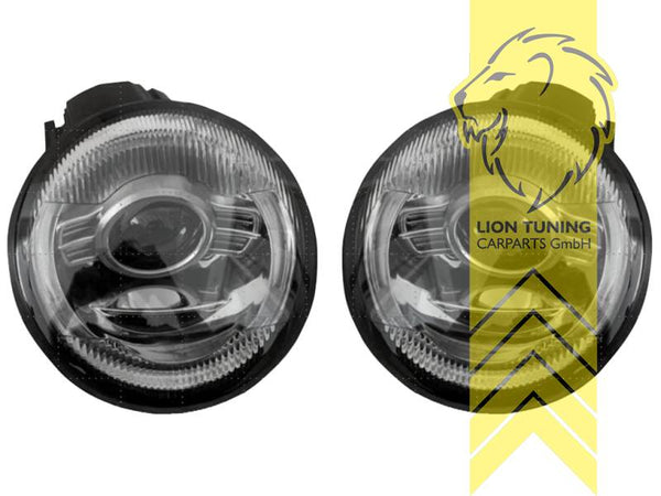 LT Pair LED Low & High Beam Aftermarket Headlights DRL Porsche 911 993 Cabriolet Targa 93-97 chrome E-Mark LHD