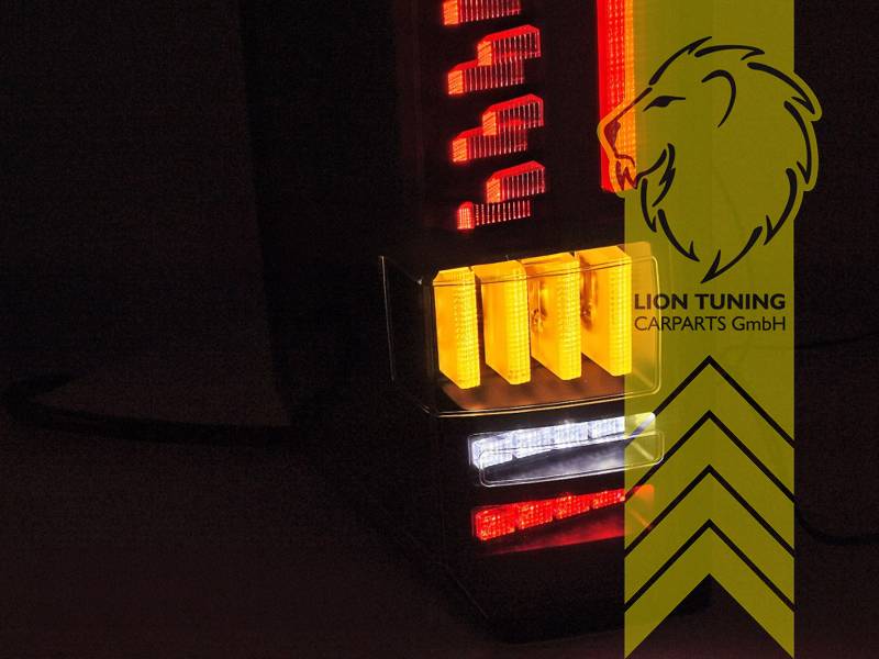 LT Pair LED Lightbar Rear Tail Lamps VW Crafter SY SZ black 16-24 LHD