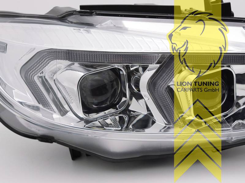 LT Pair LED DRL Headlights BMW 4 F32 Coupe F33 F32 13-21 Coupe Cabrio Xenon HID For AFS Chrome LHD