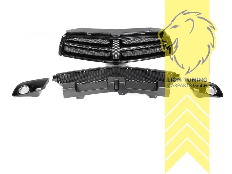LT Aftermarket Front bumper & grille fogs Dodge Charger Sport LD 11-15 Primed PP Plastic