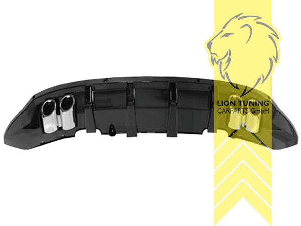 LT Rear Bumper Diffusor Seat Ibiza 6J IV Sport Coupe Facelift 6J1 12-16 4 pipe quad exhaust tail trim black