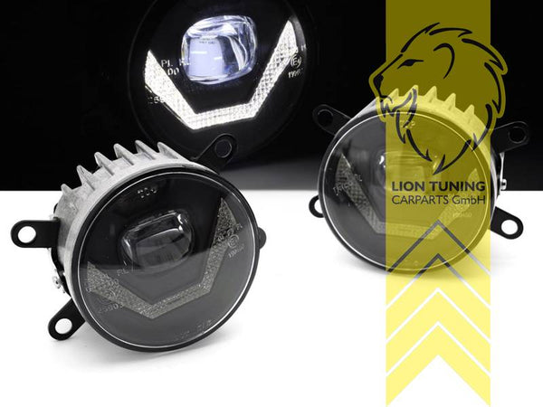 LT Pair LED DRL real daytime running lights fog lights for Porsche Cayenne 92A Macan 95B black 10-18