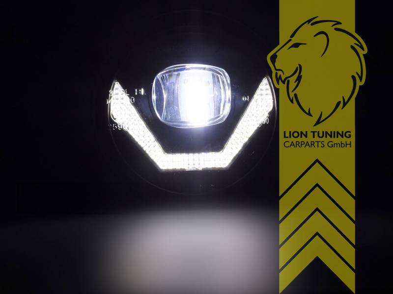 LT Pair LED DRL real daytime running lights fog lights for Porsche Cayenne 92A Macan 95B black 10-18