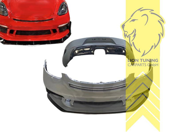 LT Aftermarket Front bumper apron bodykit styling Porsche 718 Cayman Boxster 982 2016+ GT3 Optics PP plastic With PDC & SRA