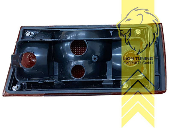 LT Pair Latest Gen Style Halogen REAR LIGHTS Tail Lamps VW Golf 1 Cabrio 155 17 74-93 black smoke red OEM Style LHD