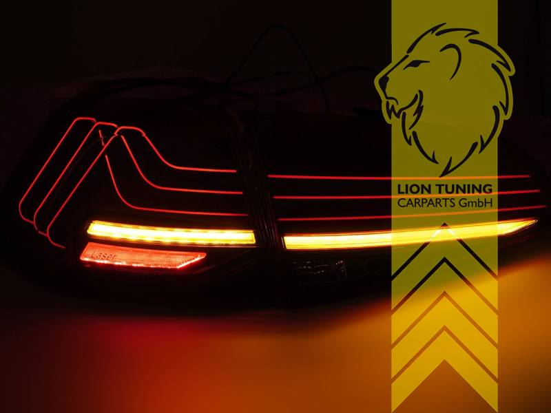 LT Pair LED DRL Lightbar REAR LIGHTS Tail Lamps VW Golf 7 red smoke 5G1 BE1 12-17 LHD