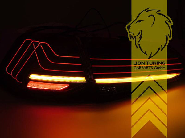 LT Pair LED DRL Lightbar REAR LIGHTS Tail Lamps VW Golf 7 red smoke 5G1 BE1 12-17 LHD