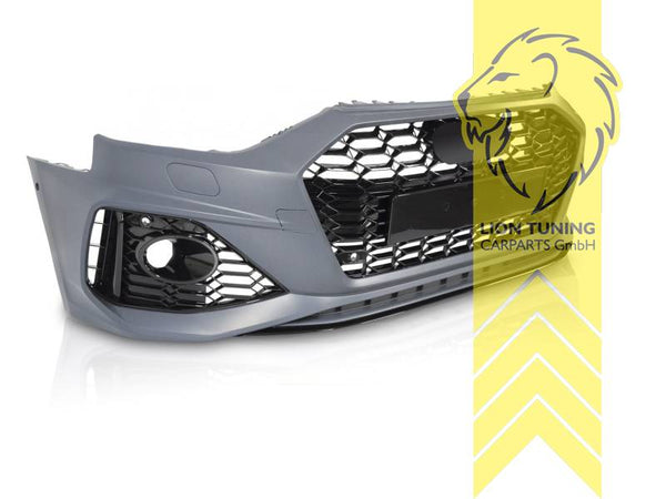 LT Aftermarket New Front bumper front apron for Audi A4 B9 8W 19-24 Facelift Sedan Avant for headlight washers parking distance control black