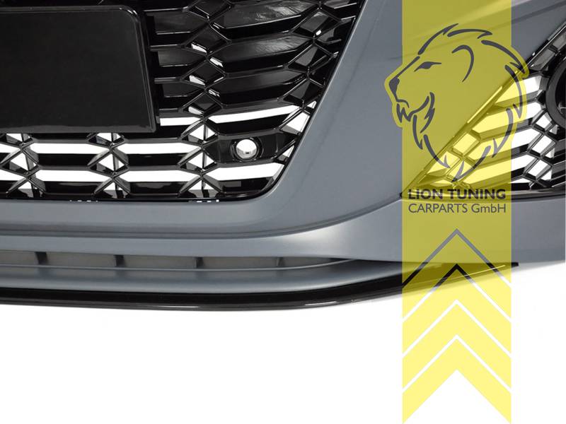 LT Aftermarket New Front bumper front apron for Audi A4 B9 8W 19-24 Facelift Sedan Avant for headlight washers parking distance control black