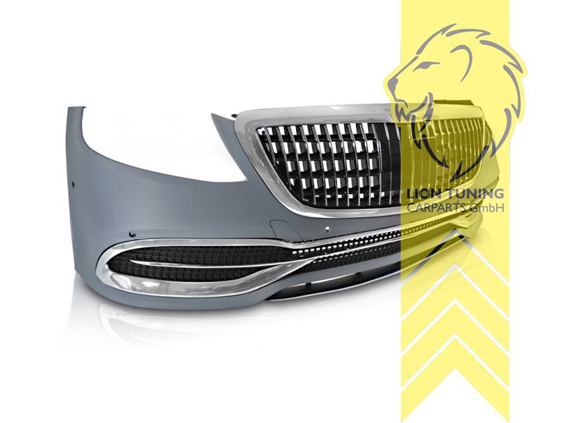 LT Aftermarket New Front bumper front apron for Mercedes Benz W222 17-20 Facelift S-Class with PDC ACC