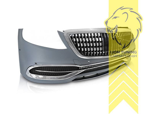 LT Aftermarket New Front bumper front apron for Mercedes Benz W222 17-20 Facelift S-Class with PDC ACC