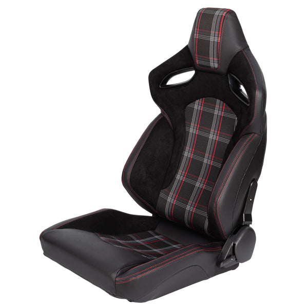 JIABEIR 9007 Red Leather Adjustable Interior Accessories Simulator Sim Bucket Car Racing Seats