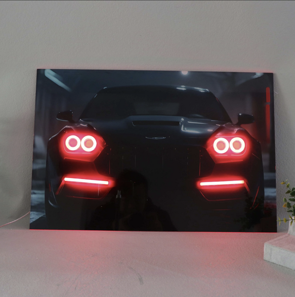 Custom LED Gloss Car Canvas Wall Art - Customise Yours / 60x40cm - DIVERSION