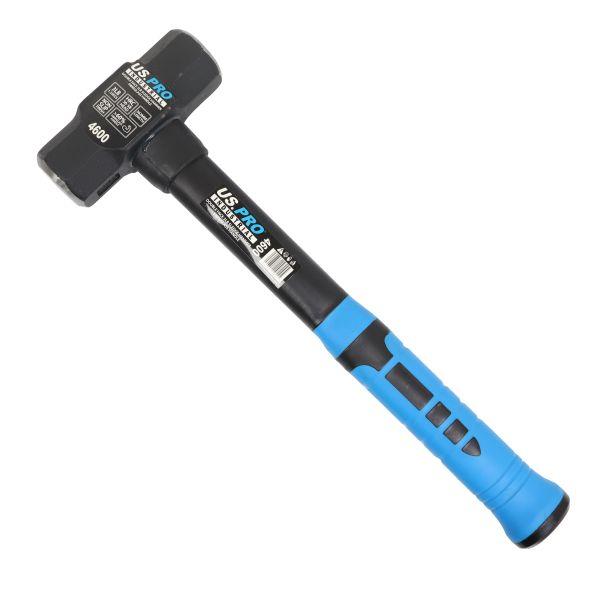 US PRO INDUSTRIAL Double Face 3Lb Sledge Hammer Fibreglass Handle 4600