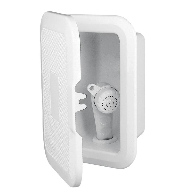 Case Side-mount side-mounted shower case 3 m hose, white | 4Boats