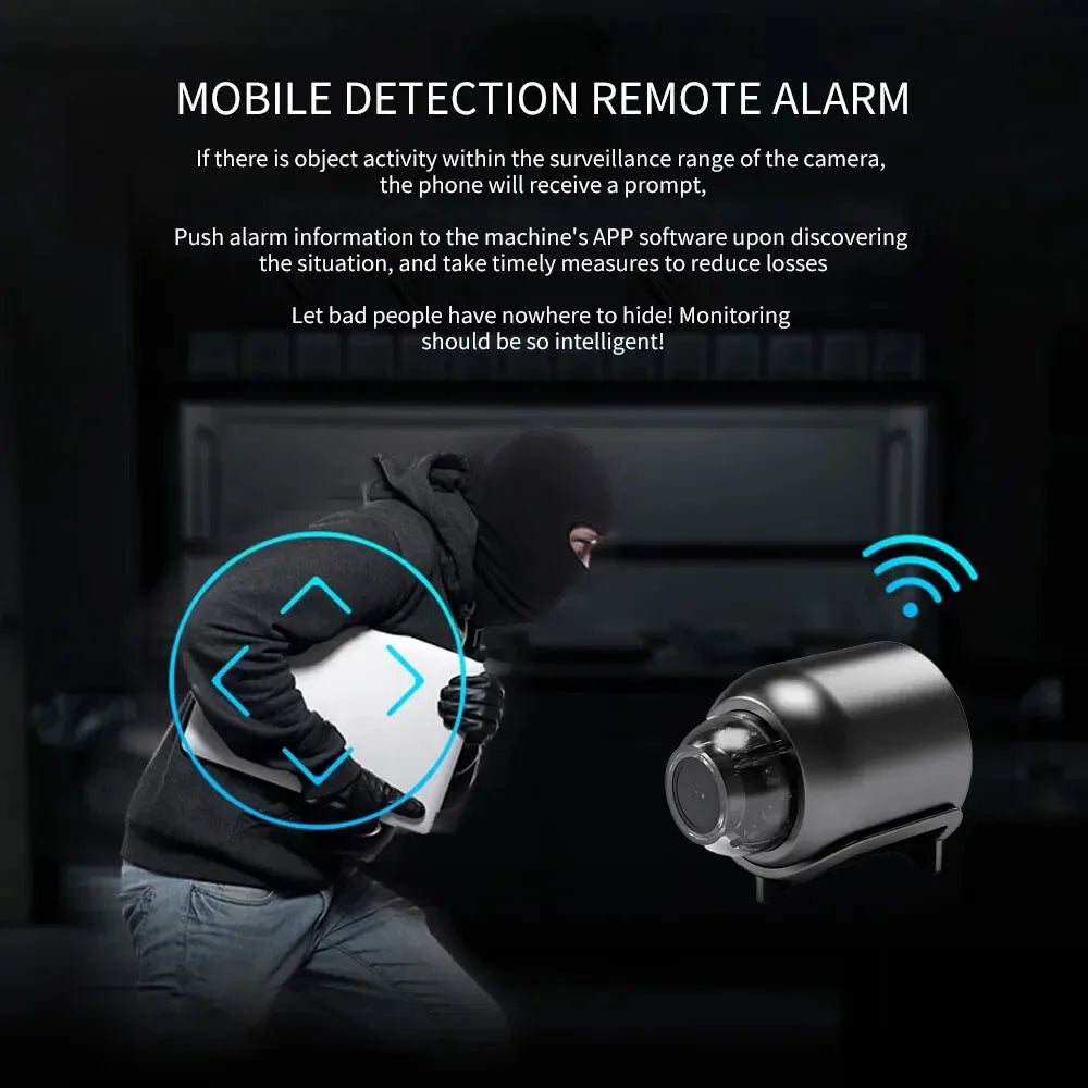 X5 Mini Camera HD1080P Compact Wireless WIFI Camera with Recording Function, Suitable for Outdoor Camping at Home